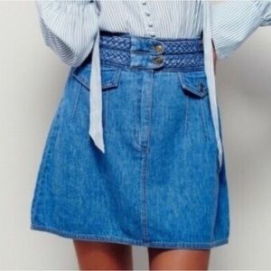 Free People Denim Skirt SIZE 8
